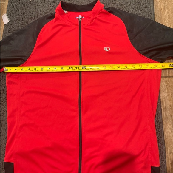 New Men’s Pearl Izumi Select XL Red/Black Short Sleeve Cycling Jersey Full - Picture 8 of 9